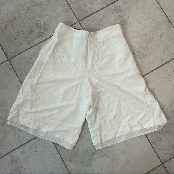 Club Monaco White Lined Bermuda Wide Leg Women’s Shorts XS - Picture 10 of 10